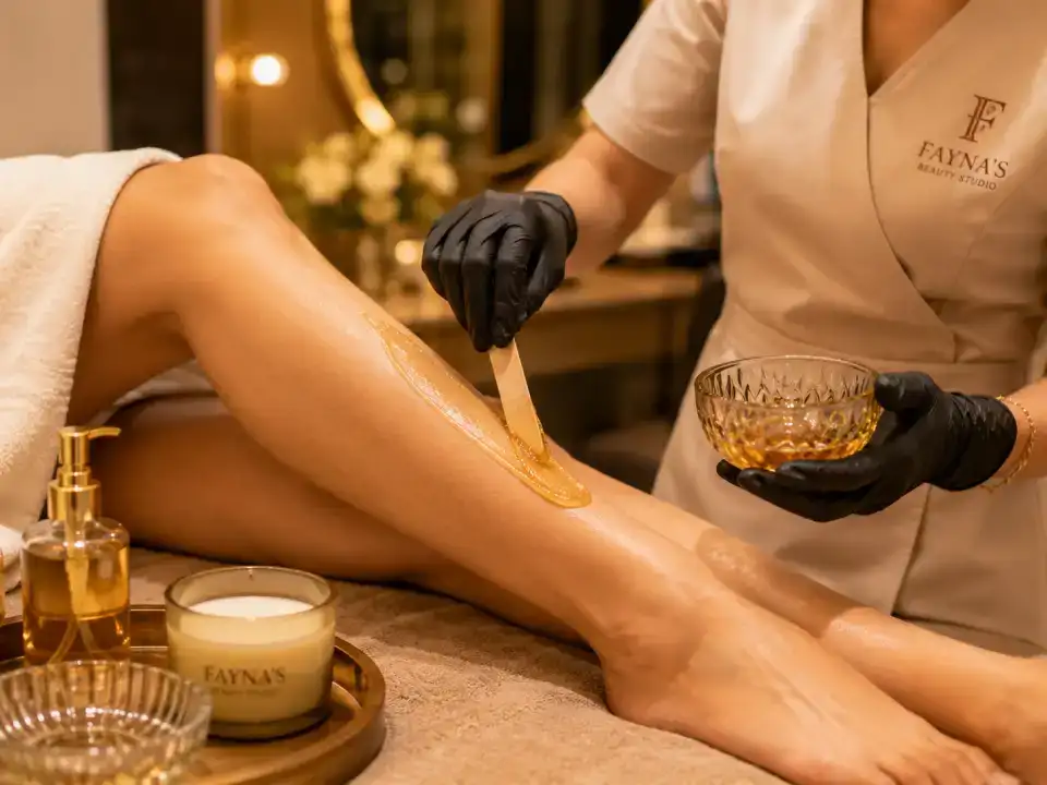 Waxing treatments at Fayna's Beauty Studio Islamabad