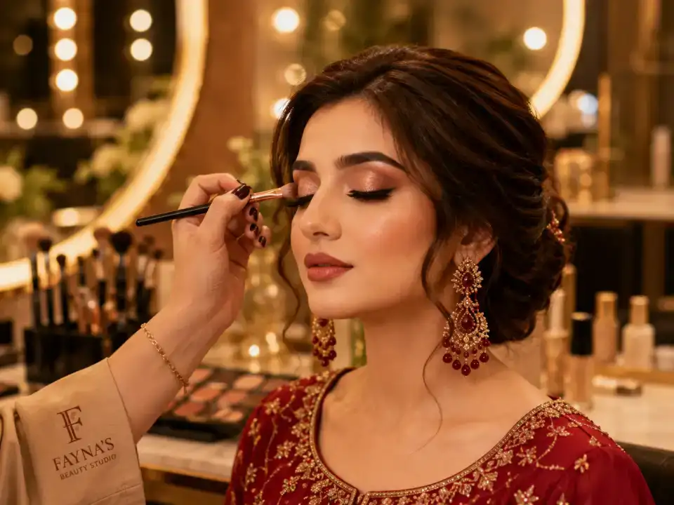Makeup treatments at Fayna's Beauty Studio Islamabad