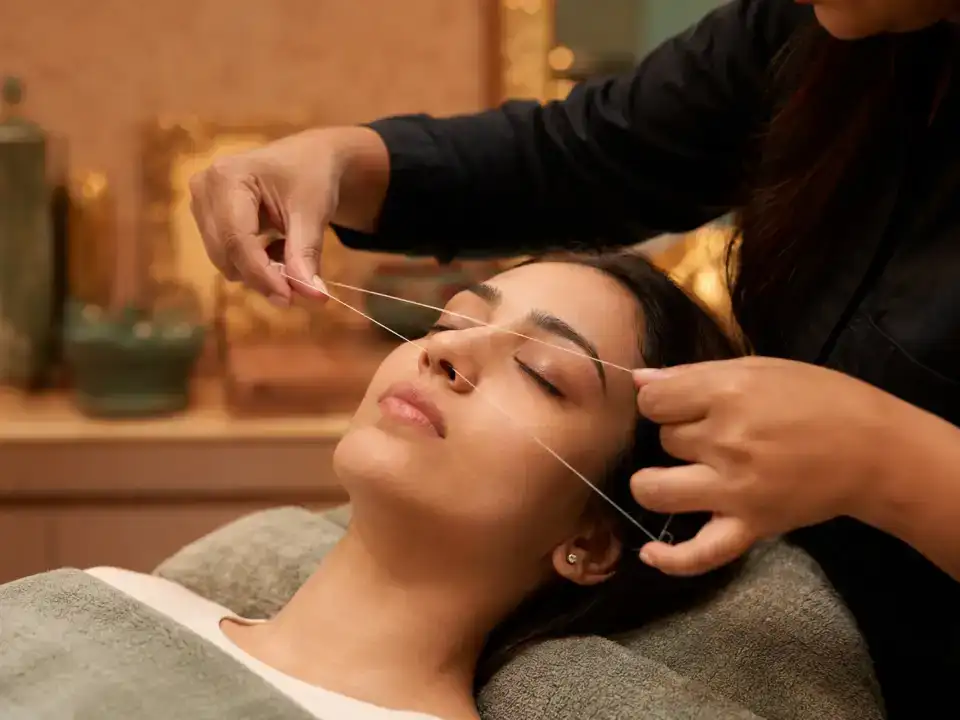 Full Face Threading treatment at Fayna's Beauty Studio Islamabad