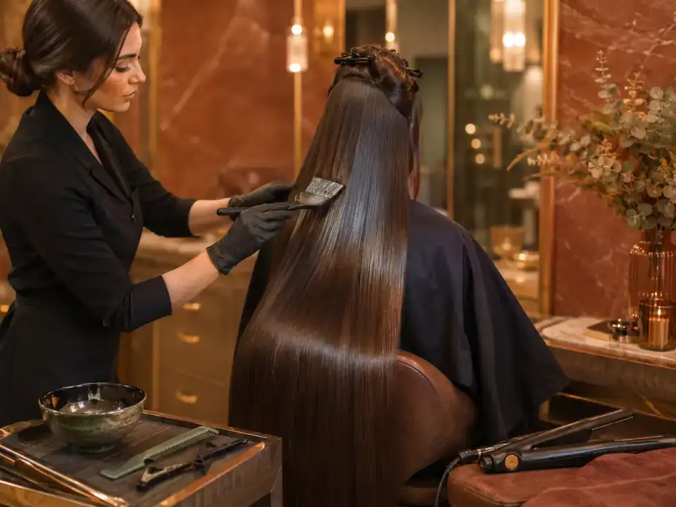 Keratin / Botox - Waist Length treatment at Fayna's Beauty Studio Islamabad