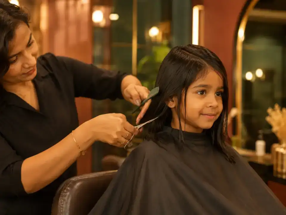 Female Child Cut treatment at Fayna's Beauty Studio Islamabad