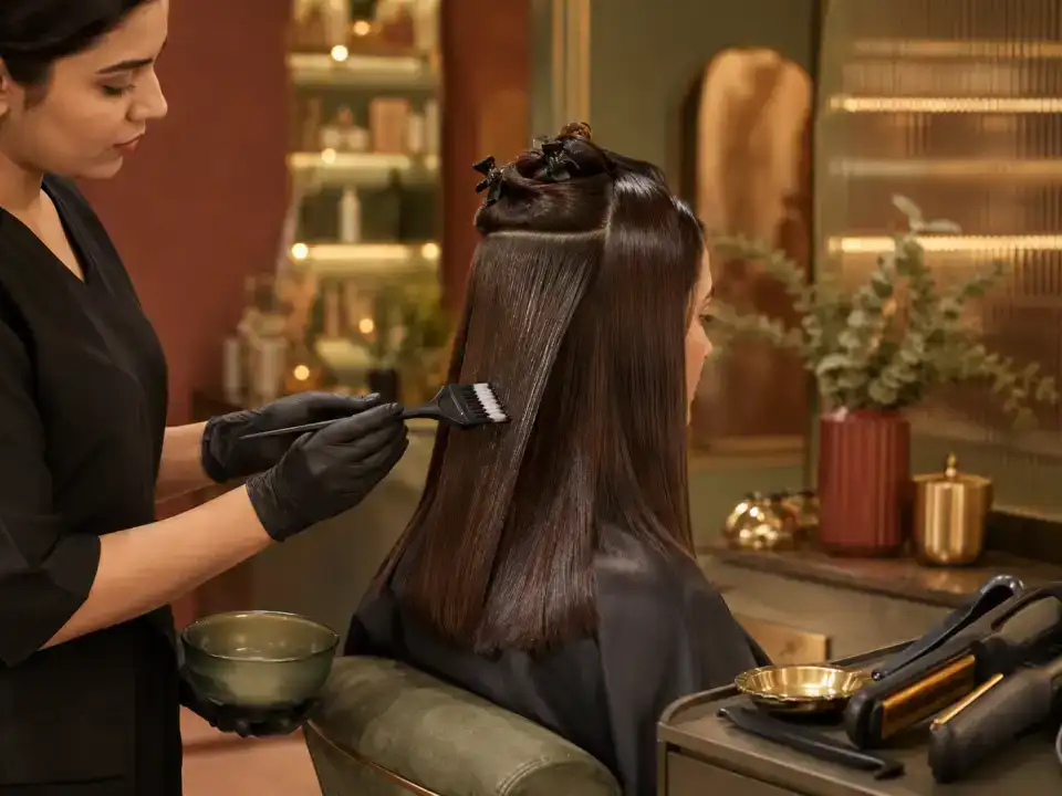 Keratin / Botox - Shoulder Length treatment at Fayna's Beauty Studio Islamabad