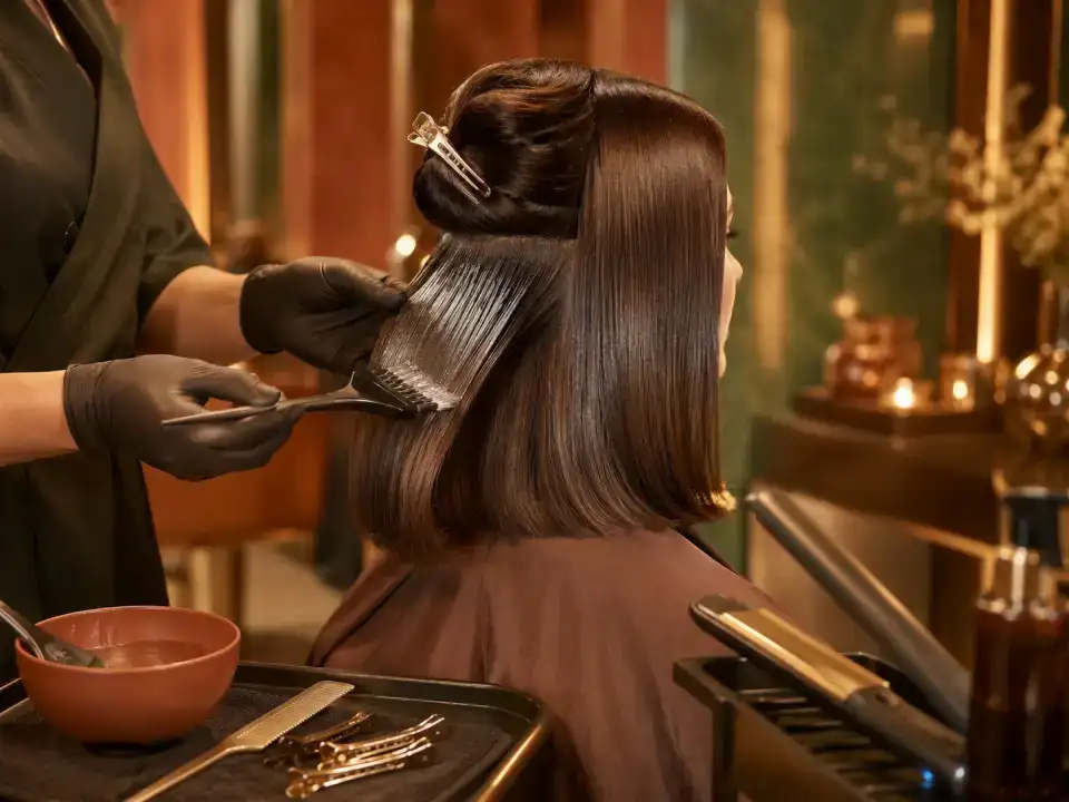Keratin / Botox - Medium Length treatment at Fayna's Beauty Studio Islamabad