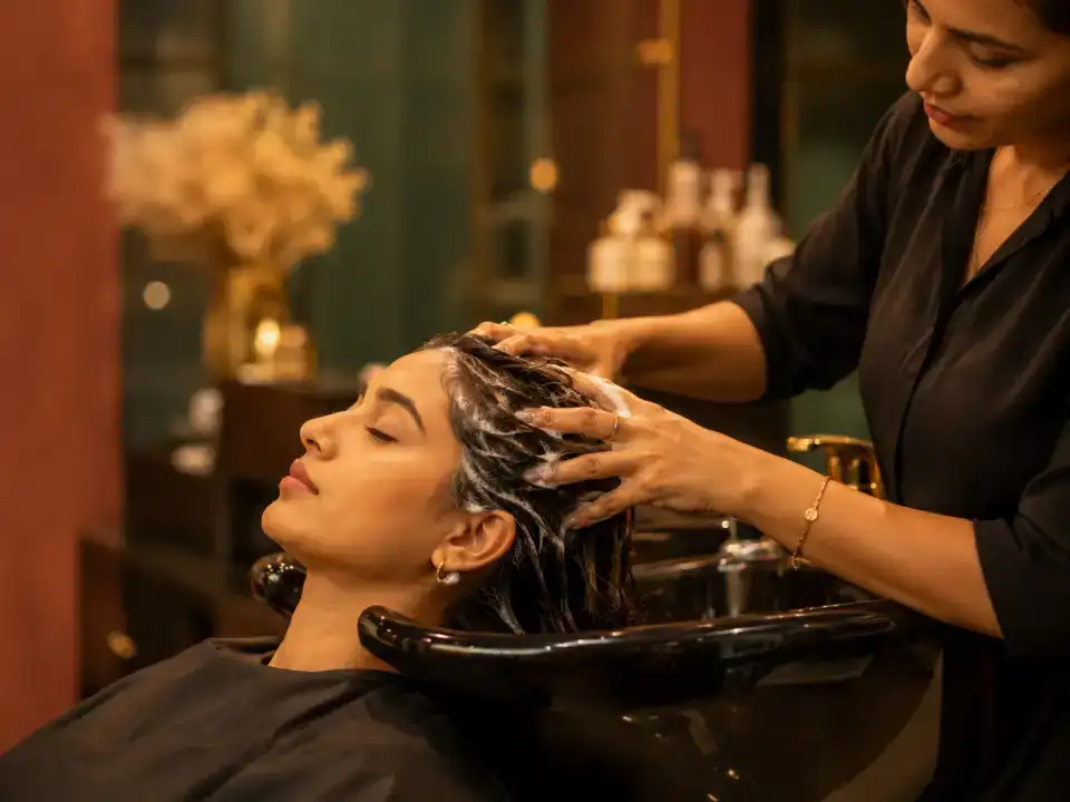 Hair Wash & Scalp Treatment at Fayna's Beauty Studio Islamabad