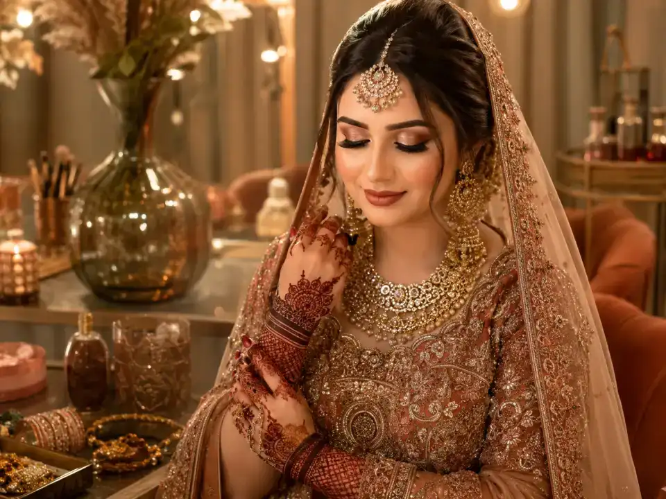 Super Package (Mehndi, Barat, Walima) treatment at Fayna's Beauty Studio Islamabad