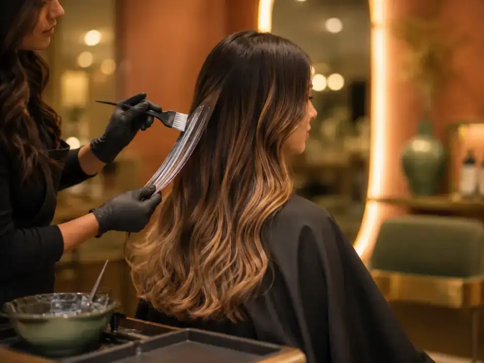 Balayage / Ombré - Elbow Length treatment at Fayna's Beauty Studio Islamabad