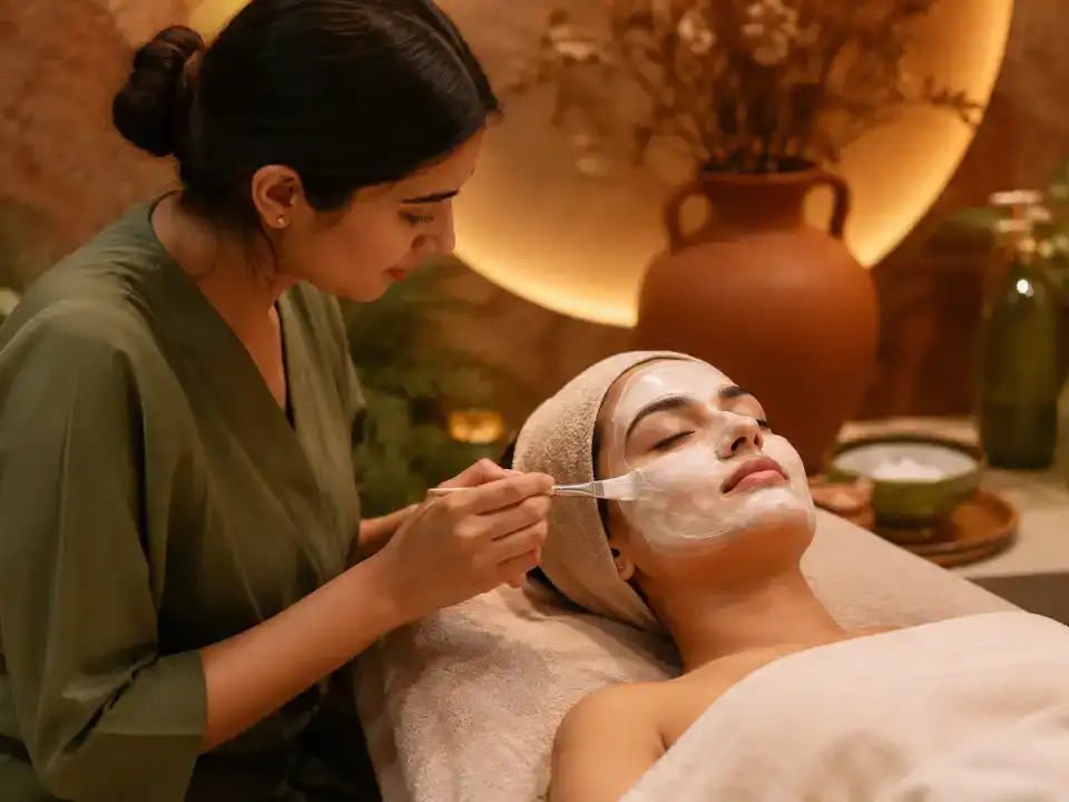 Face and Neck Polisher treatment at Fayna's Beauty Studio Islamabad