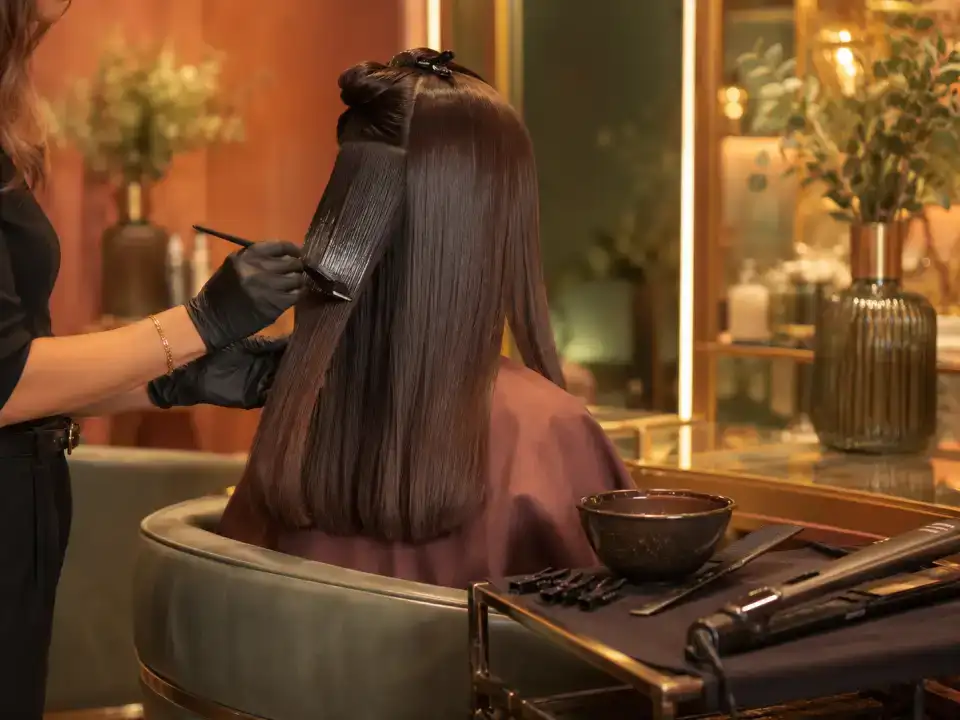Keratin / Botox - Elbow Length treatment at Fayna's Beauty Studio Islamabad