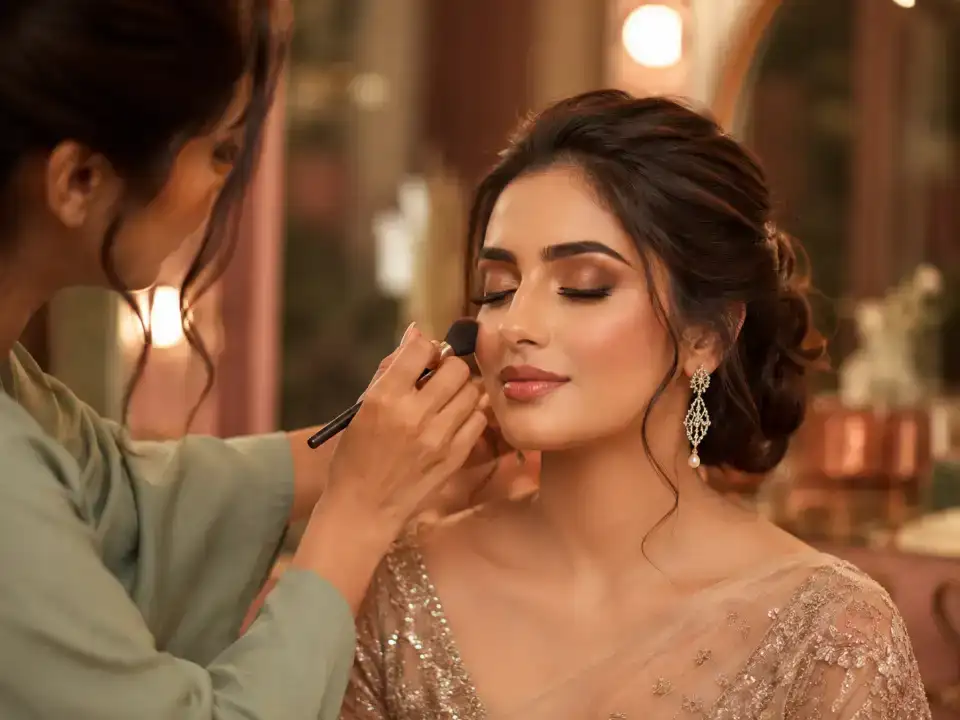 Bridal Makeup treatment at Fayna's Beauty Studio Islamabad