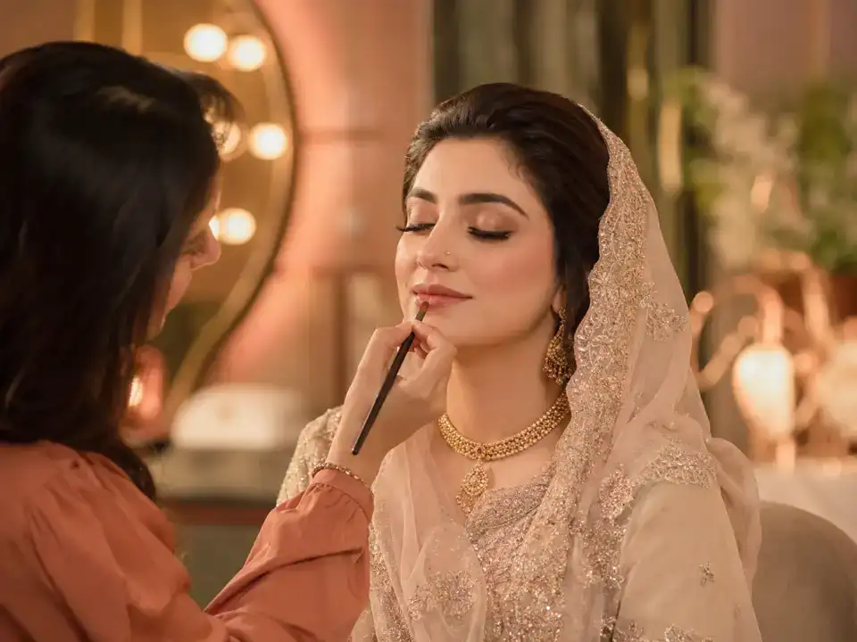 Bridal Mehndi Makeup treatment at Fayna's Beauty Studio Islamabad