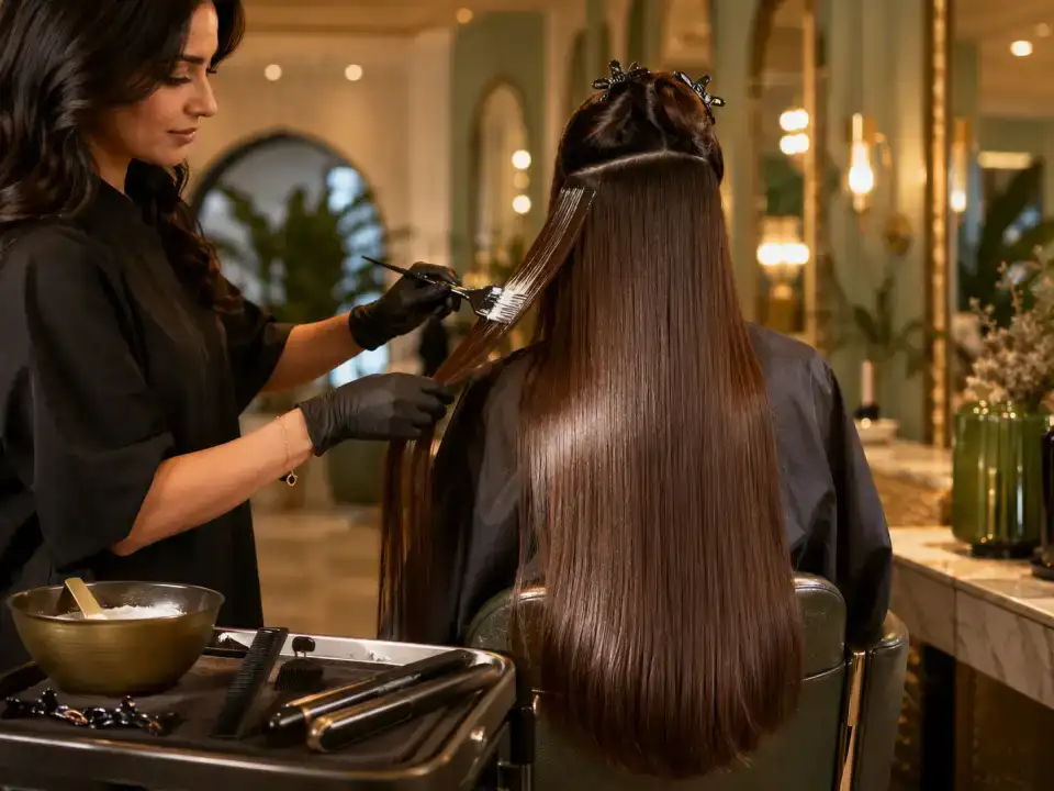 Keratin / Botox - Full Length treatment at Fayna's Beauty Studio Islamabad