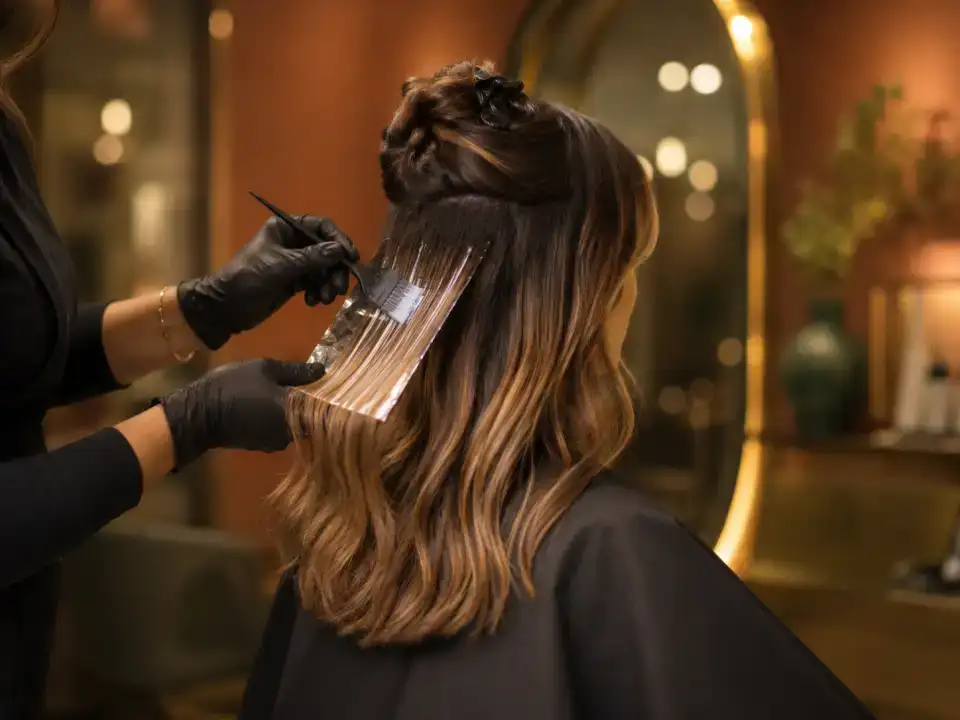 Balayage / Ombré - Shoulder Length treatment at Fayna's Beauty Studio Islamabad