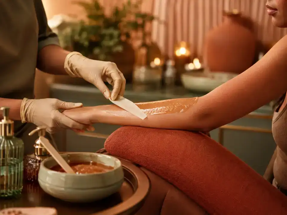 Half Arms Fruit Wax treatment at Fayna's Beauty Studio Islamabad